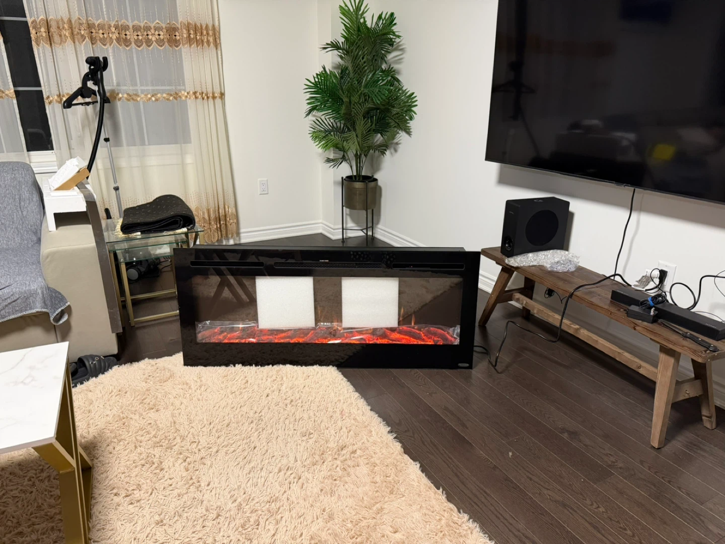 Electric Fireplace with Crystals - photo 4