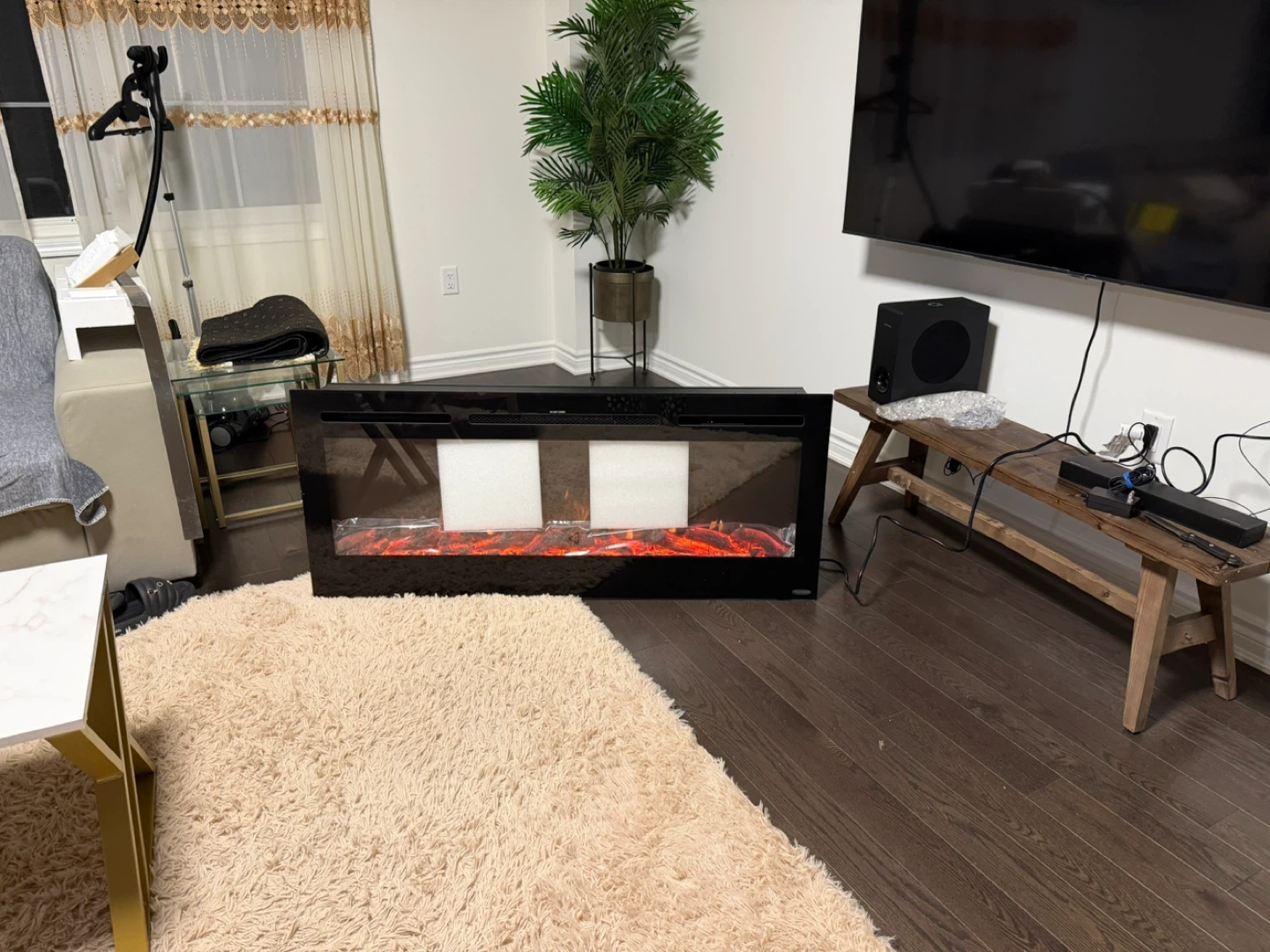 Electric Fireplace with Crystals - photo 2