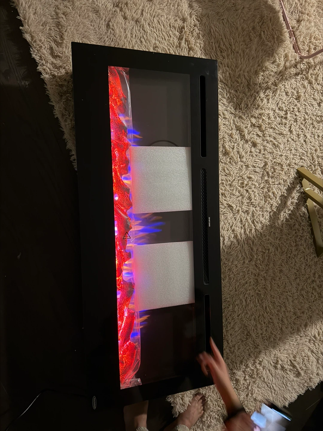 Electric Fireplace with Crystals - photo 3