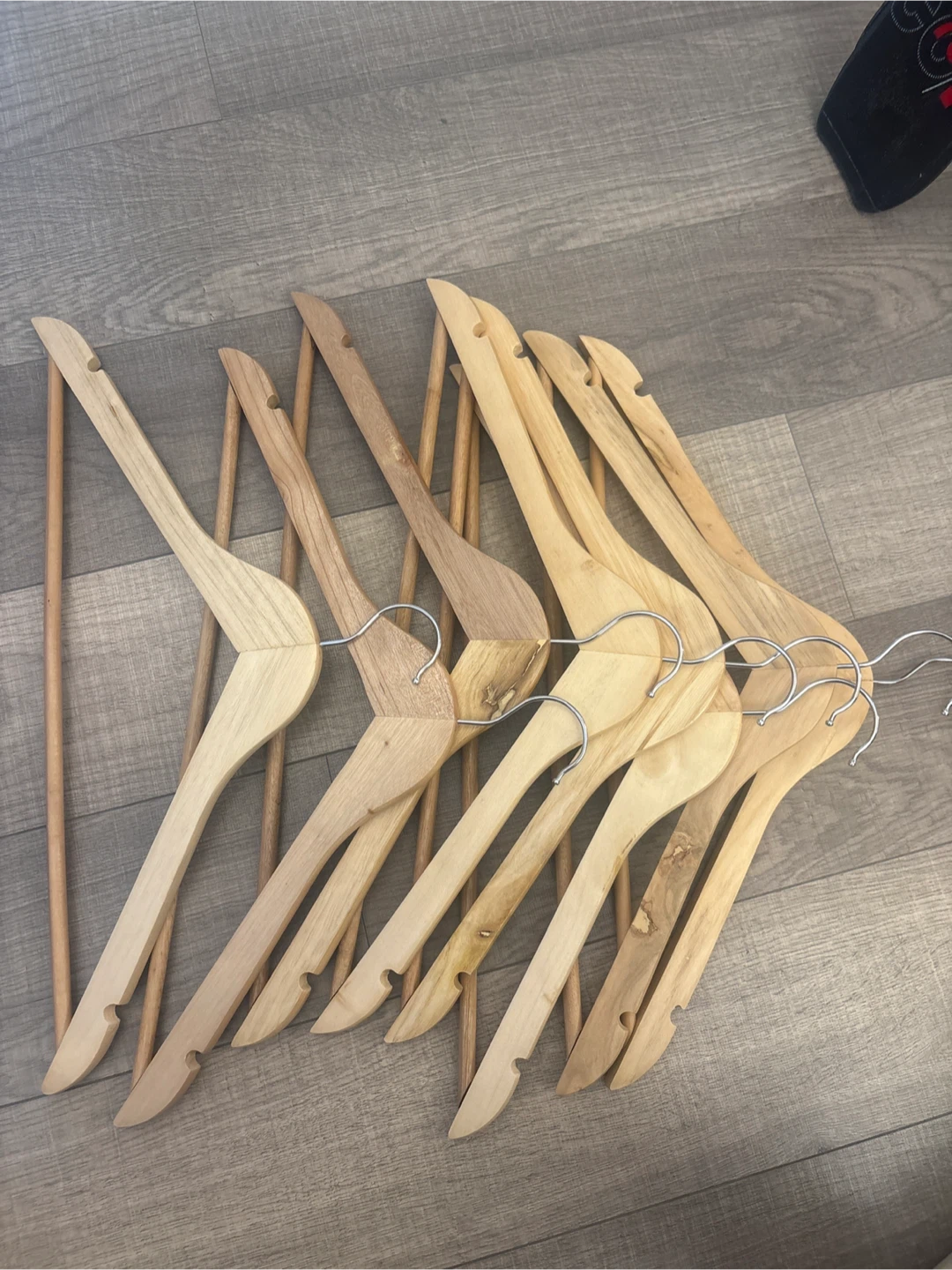 Wooden Clothes Hangers - Set of 8