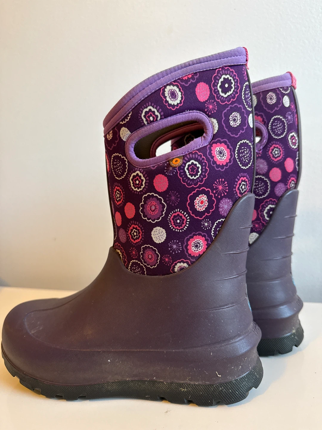 Bogs Kids Floral Rain Boots Size youth 4 - photo 3