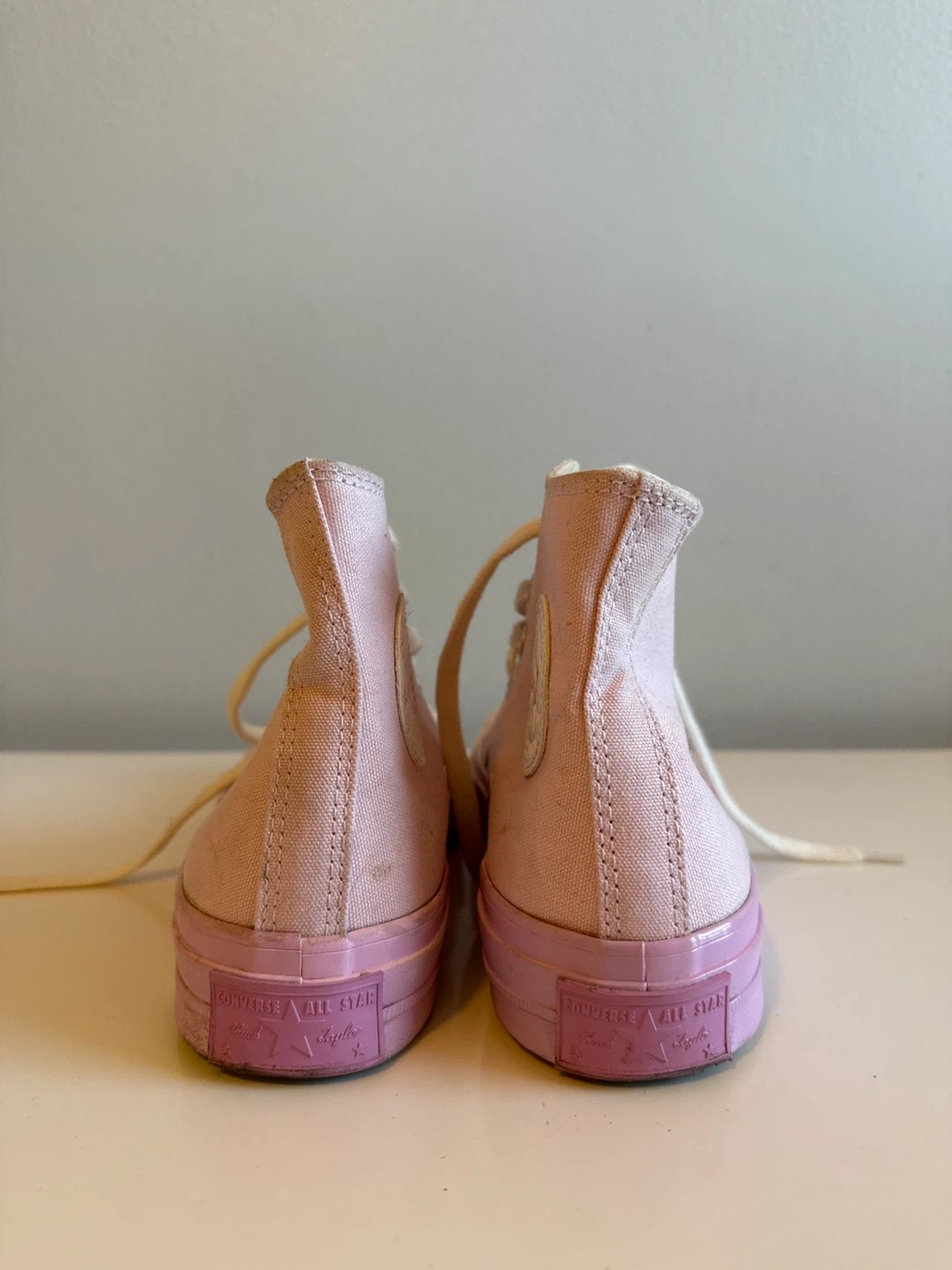 Converse All Star High Top Sneakers - Pink, Size 7 - photo 2