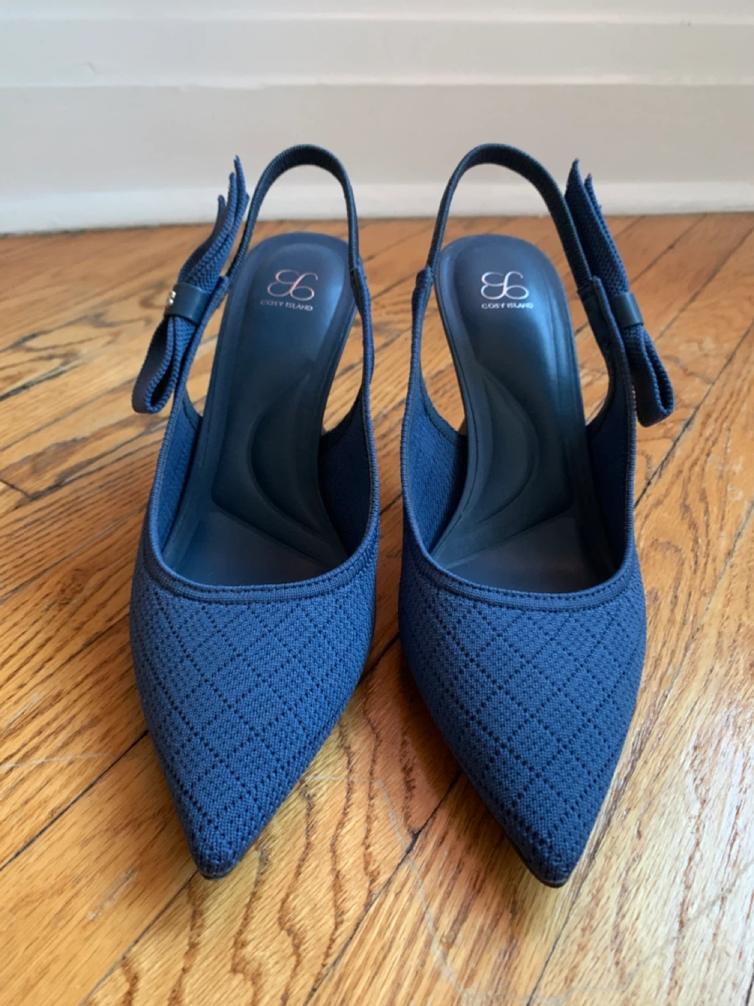 Cozy Steps Blue Slingback Heels
