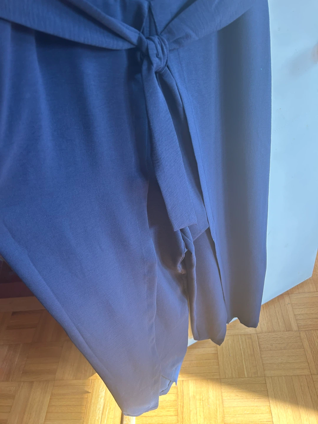 Laura Self-Tie Sash Jumpsuit - Size 14 (navy blue) - photo 5