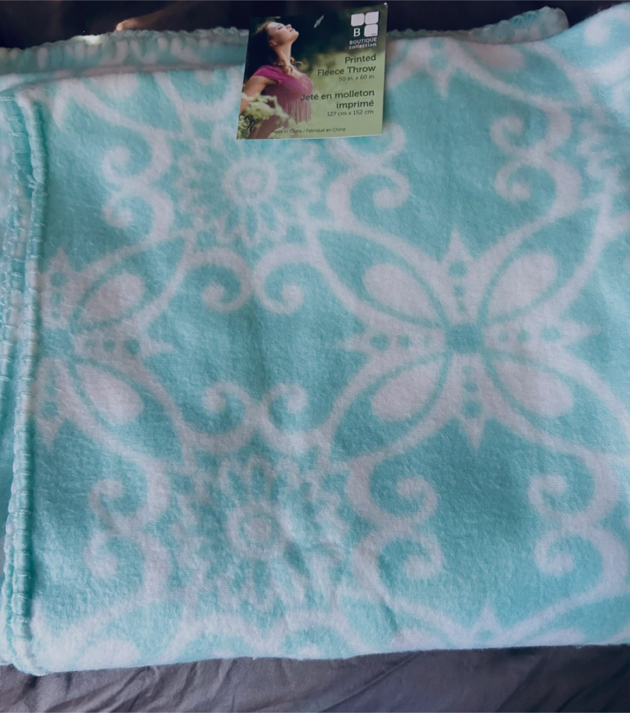 Brand new Fleece Throw Blanket: $85  cost