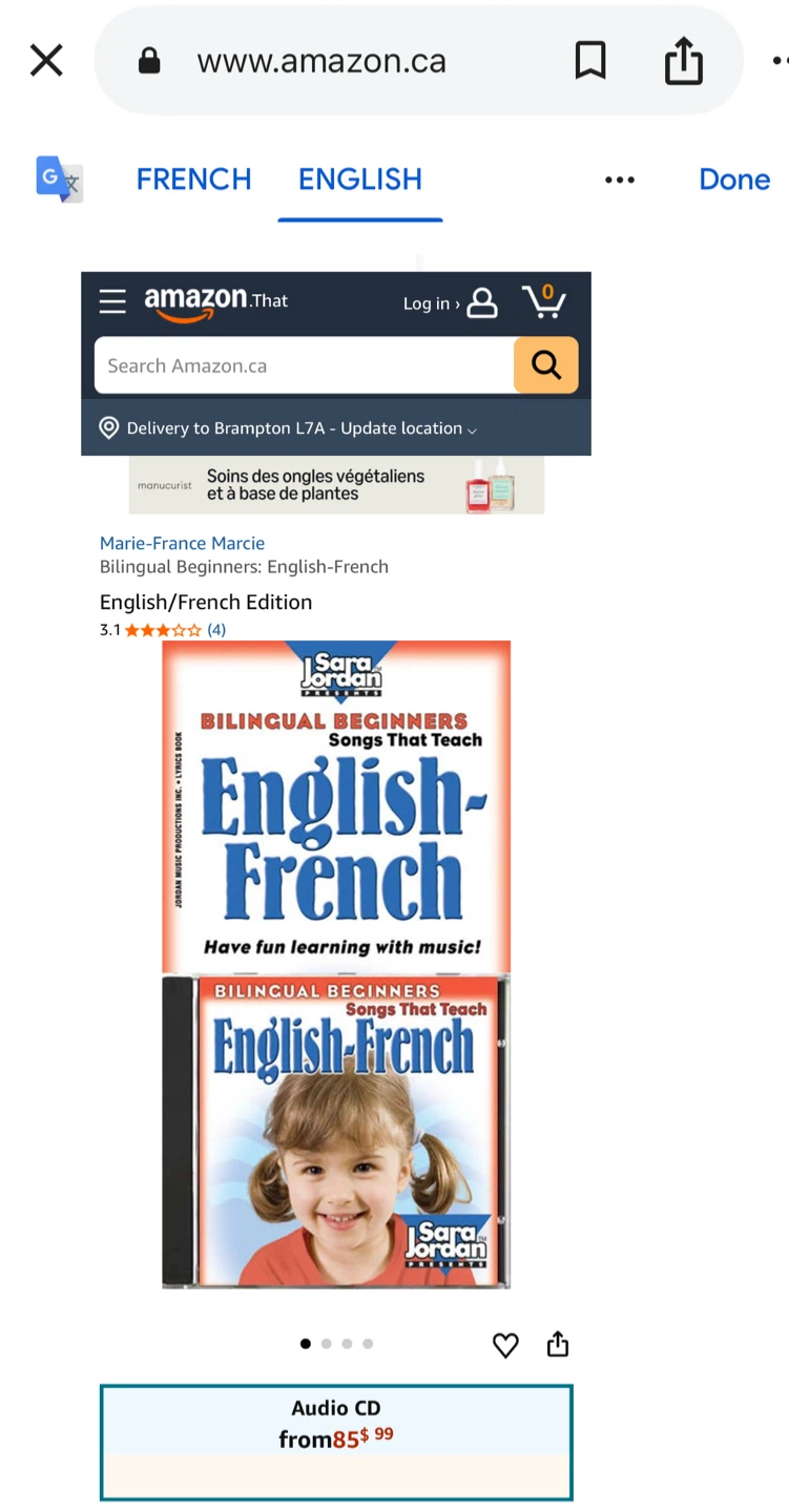 Bilingual Beginners: English-French Audio Music CD - photo 4