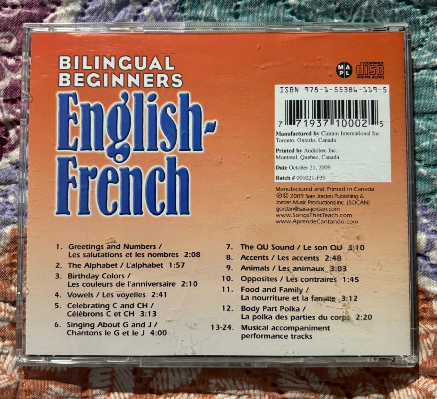 Bilingual Beginners: English-French Audio Music CD - photo 3
