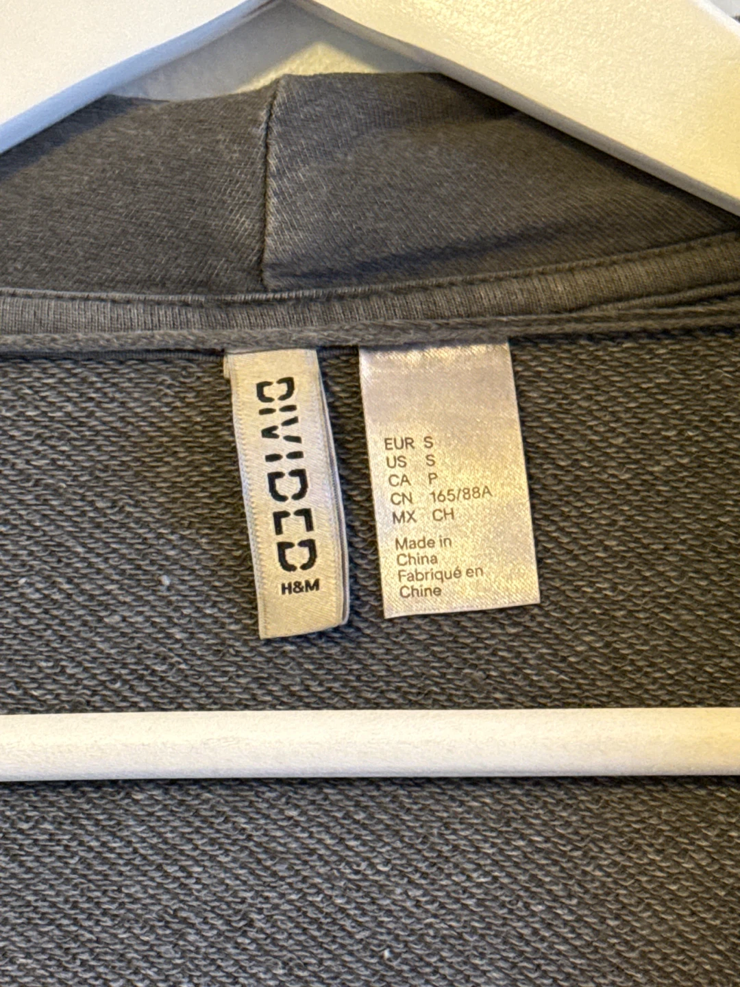 H&M Divided Grey Hooded Cardigan - Size S - photo 3
