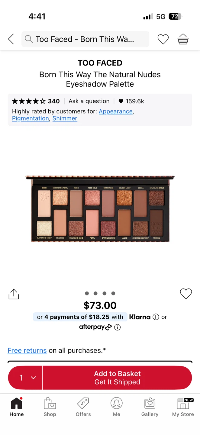Too Faced - Born This Way The Natural Nudes Eyeshadow Palette - photo 5