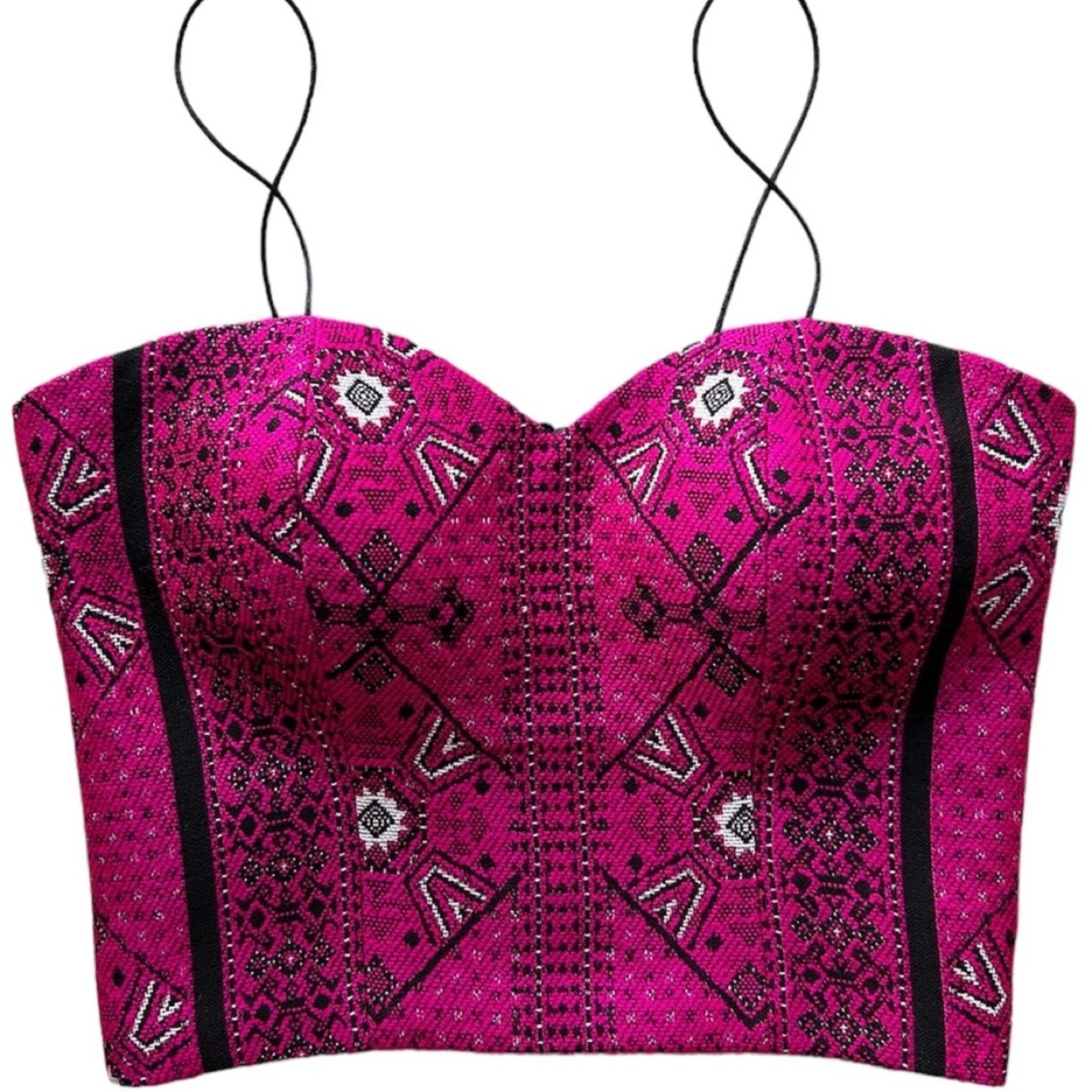 Pink Patterned Corset Top - photo 3