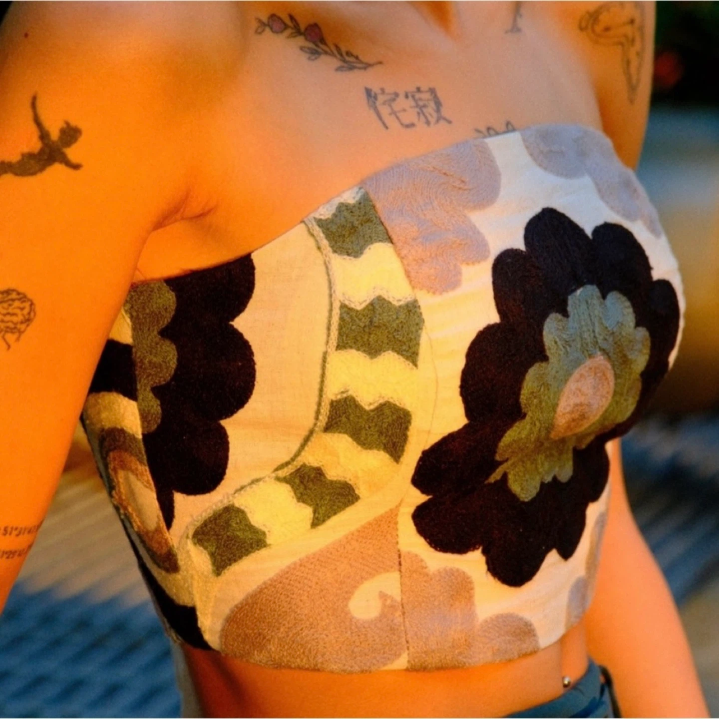 Floral Embroidered Corset Top - photo 3