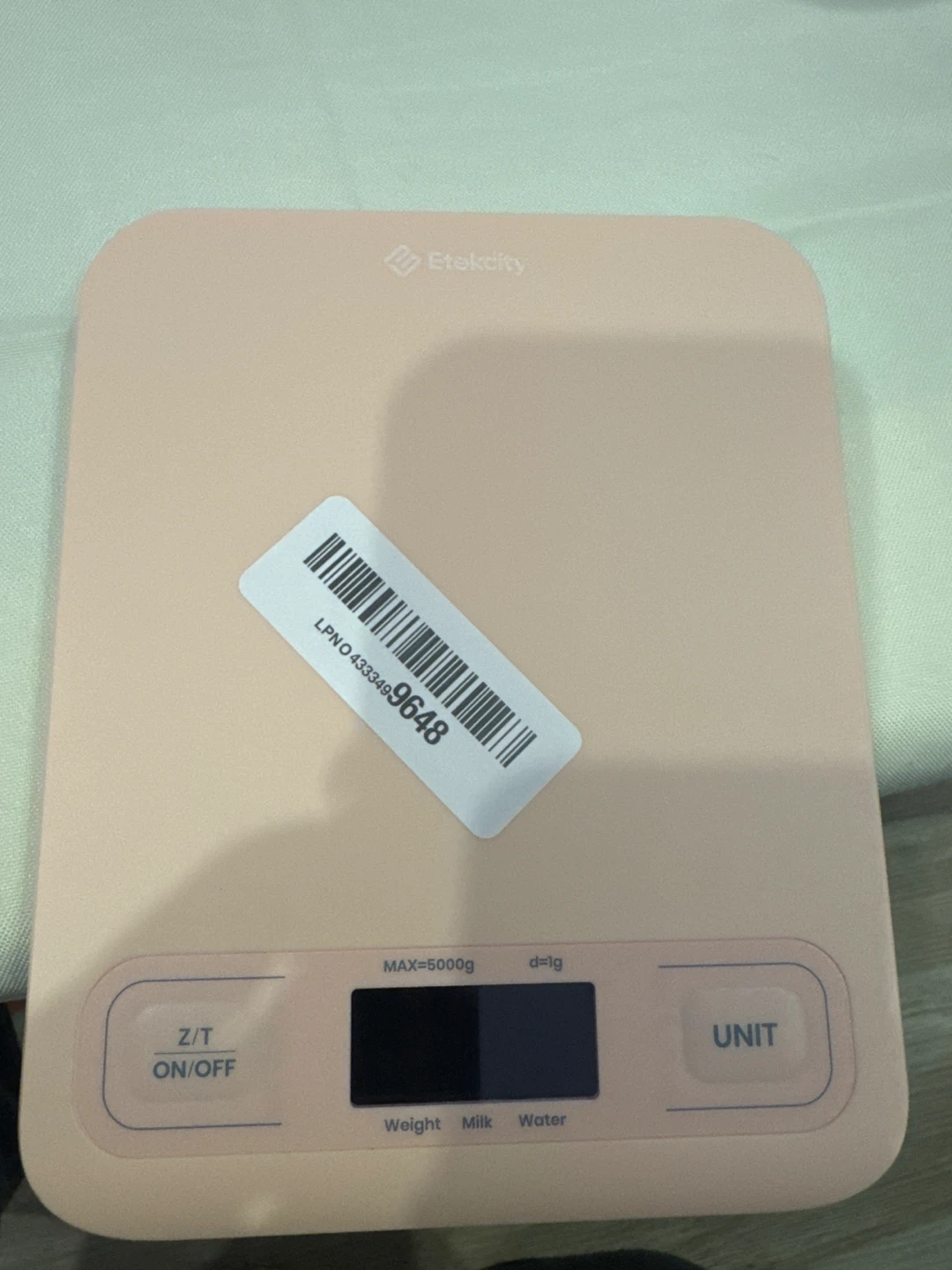 Etetekcity Kitchen Scale - Pink