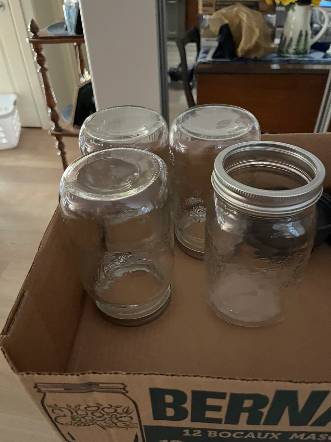 Bernardine Mason Jars with Lids