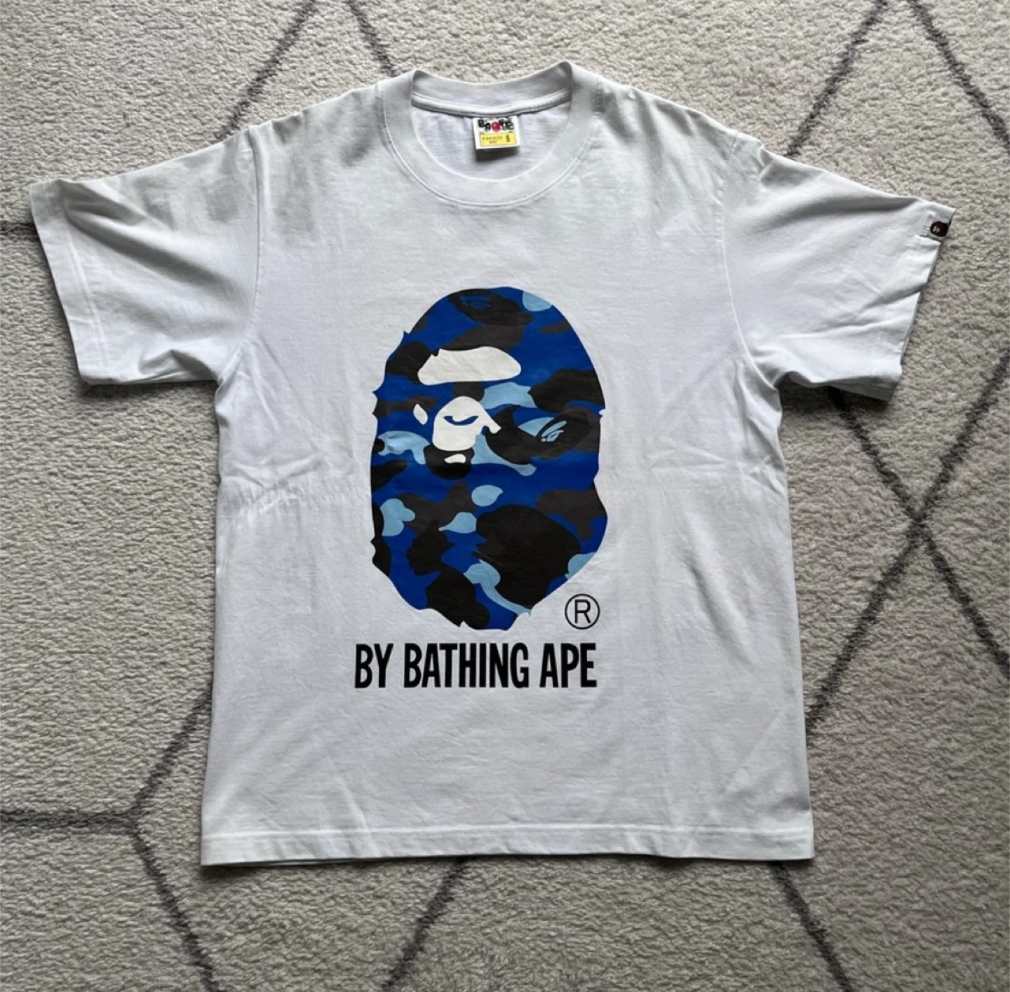 Bathing Ape White Camo T-Shirt Size S