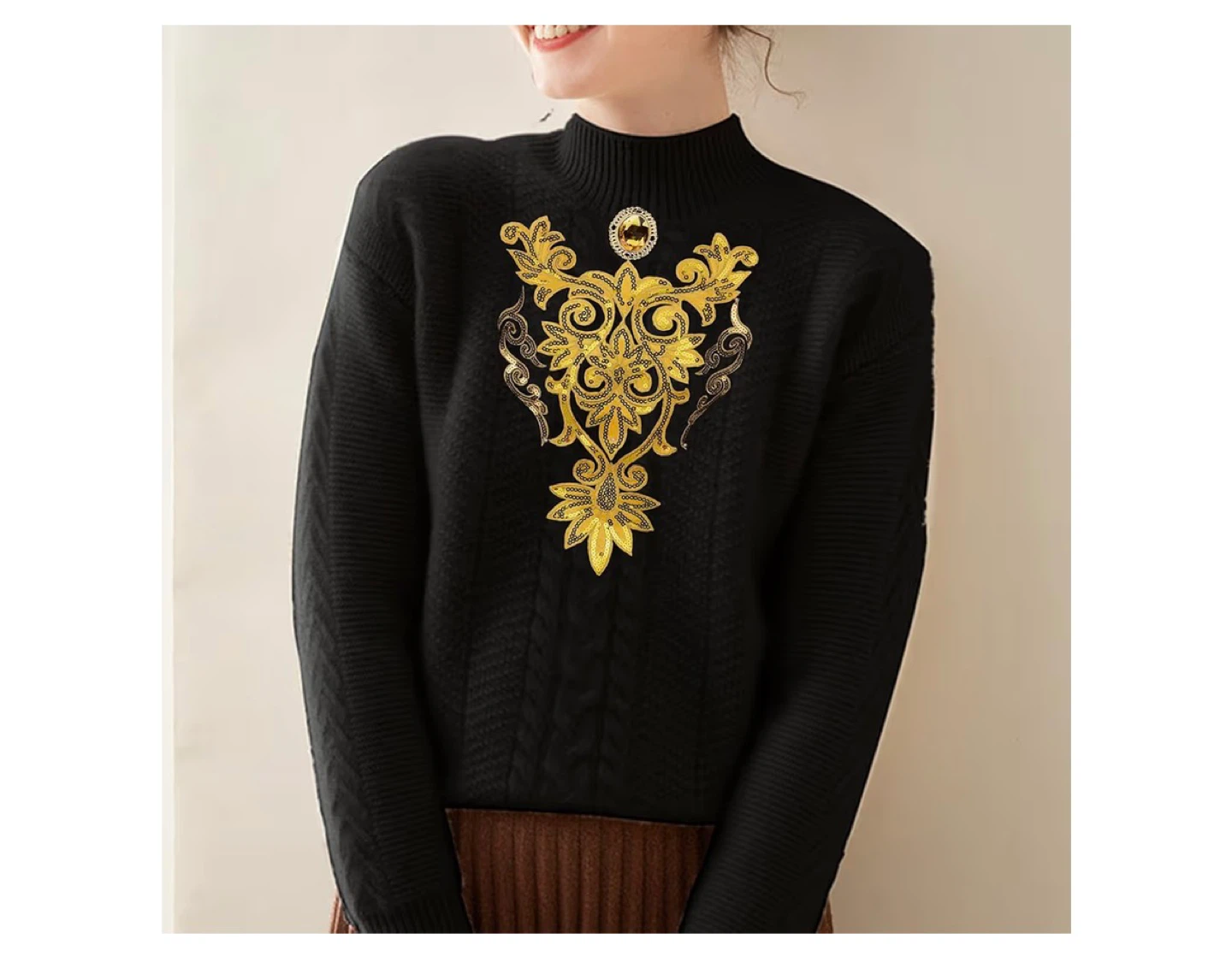 Gold Sequin Appliqués - photo 4