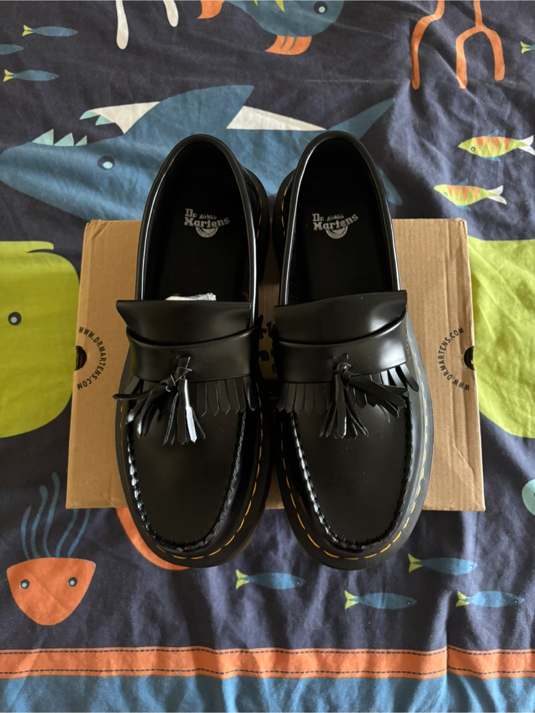 Dr. Martens Adrian Loafers - Black, Size 10