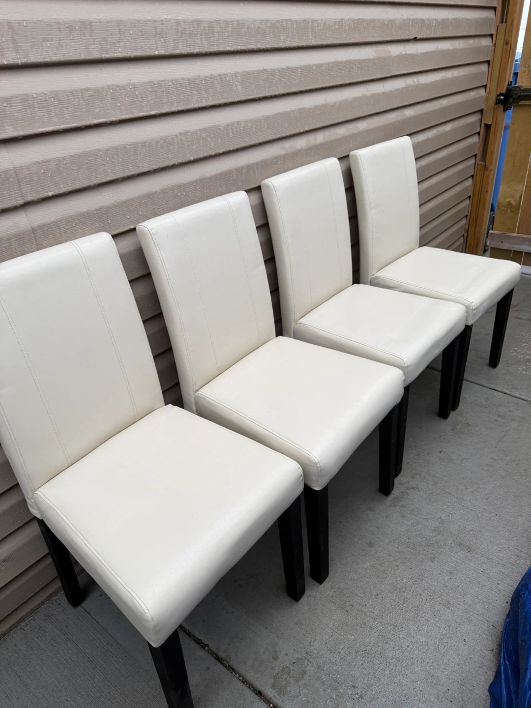 Set of 4 White Dining Chairs - photo 4