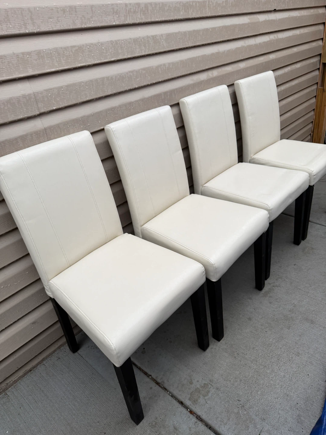 Set of 4 White Dining Chairs - photo 3