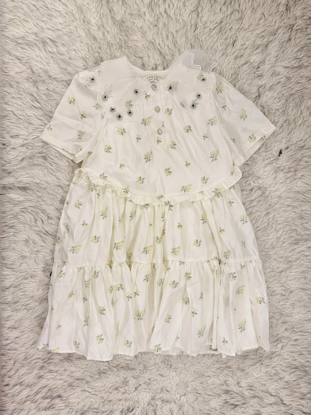 Sister Jane Dream Ditsy Pick Floral Mini Dress - Ivory