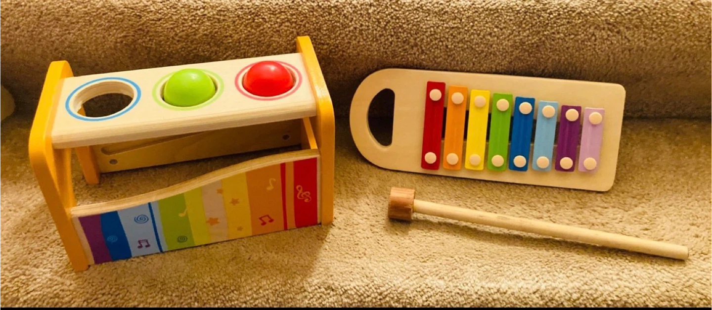 Wooden Xylophone and Hammer Toy - photo 3