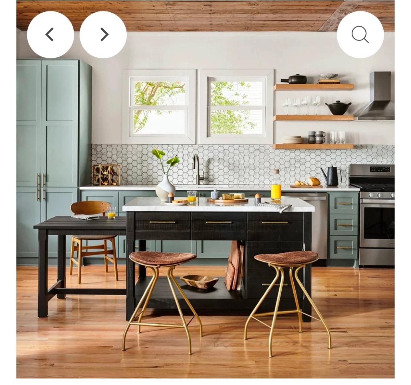 New in box!!Four Hands Ian Kitchen Island - Black