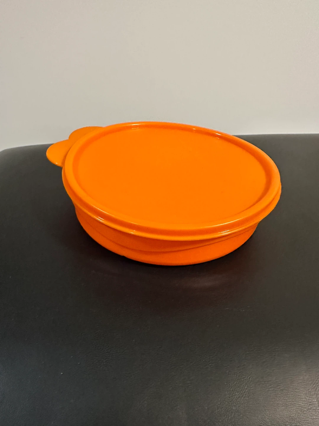 Vintage Tupperware Divided Dish with Lid - Orange