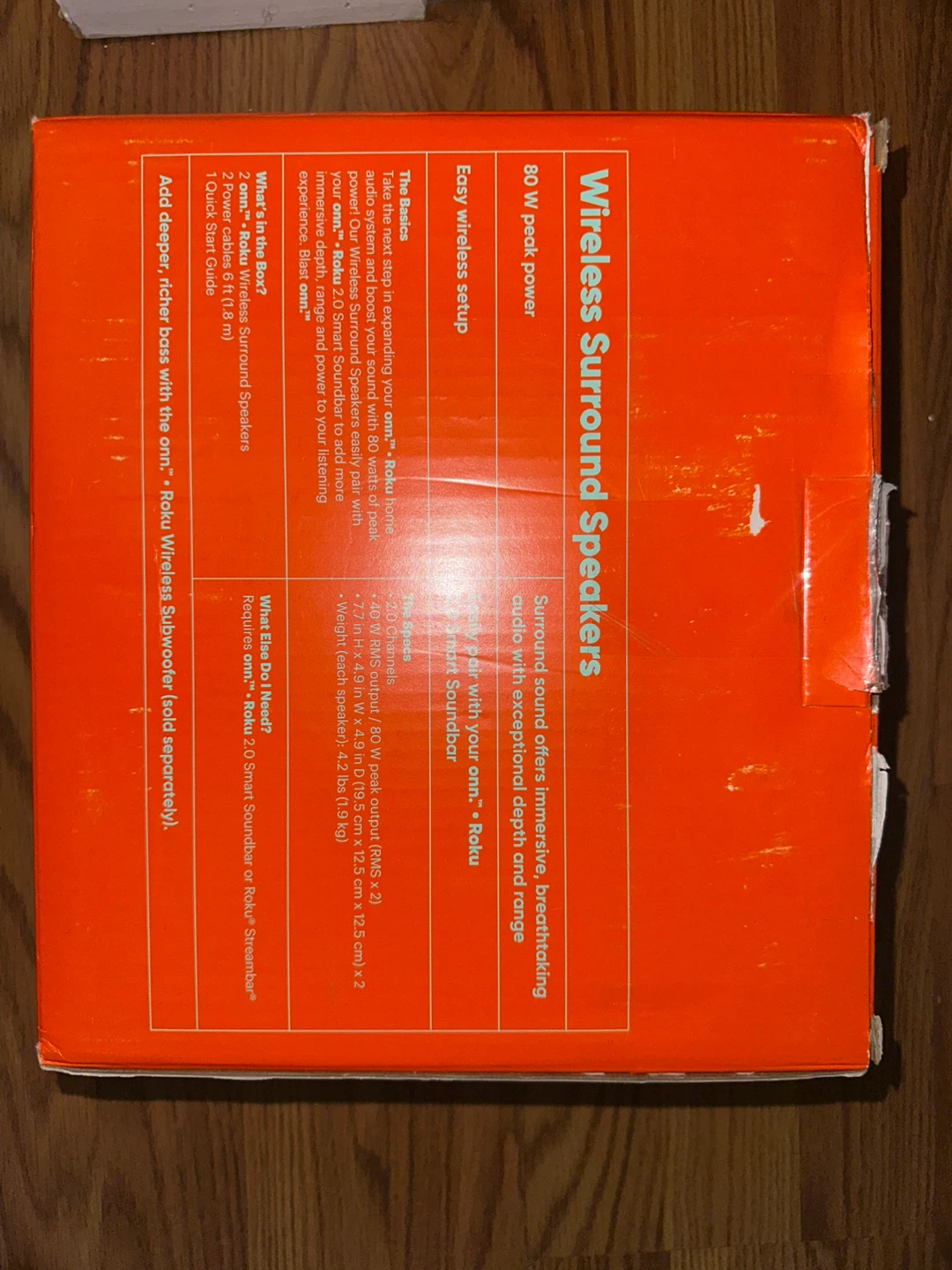 ONN Roku Wireless Surround Sound Speakers - photo 4