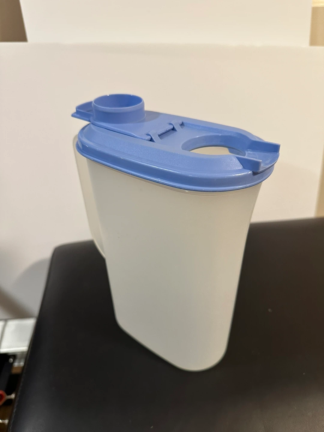 Tupperware Pitcher with Blue Lid