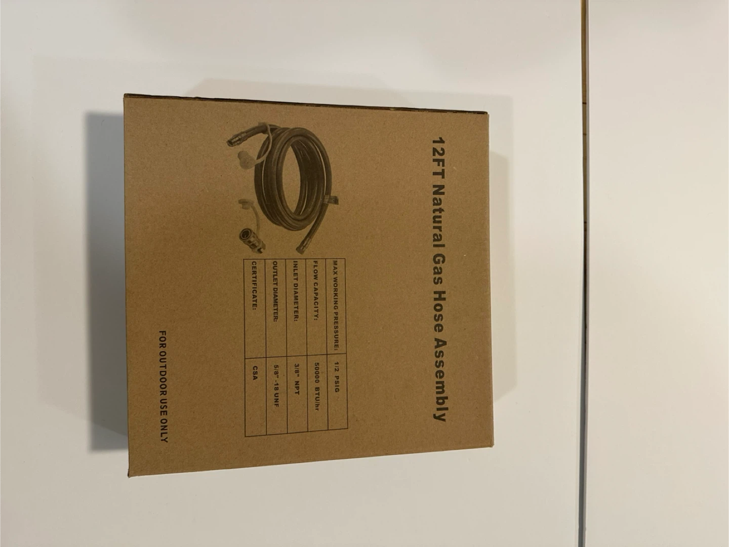 12FT Natural Gas Hose Assembly - New in Box - photo 2