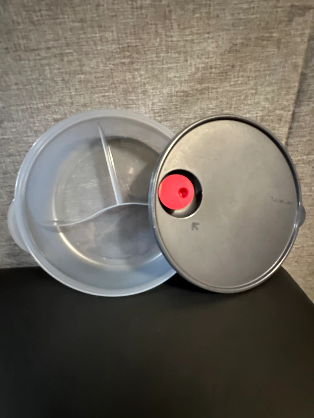 Tupperware CrystalWave Lunch 'n Dish with Cold Cup