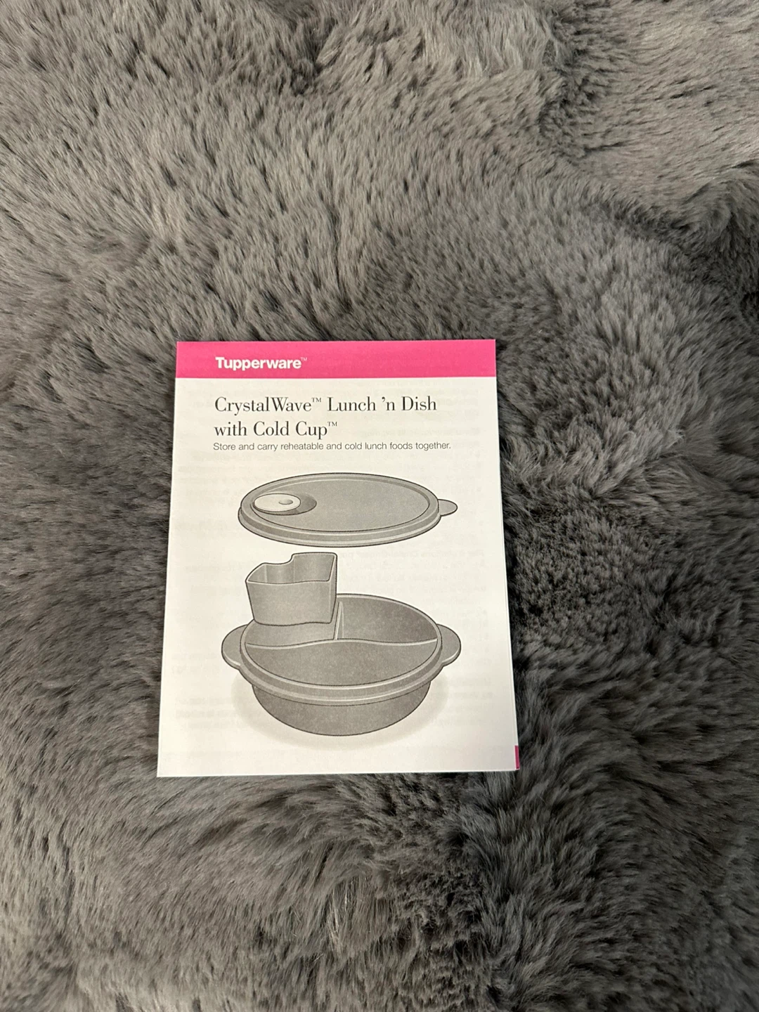 Tupperware CrystalWave Lunch 'n Dish with Cold Cup - photo 4