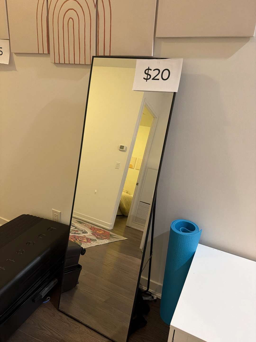 Full Length Standing Mirror - $20