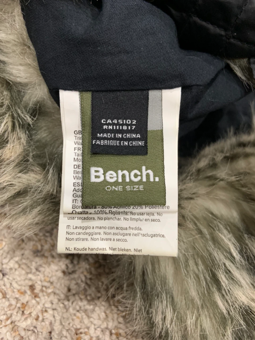 🧡Bench Trapper Hat - One Size - Black - photo 4