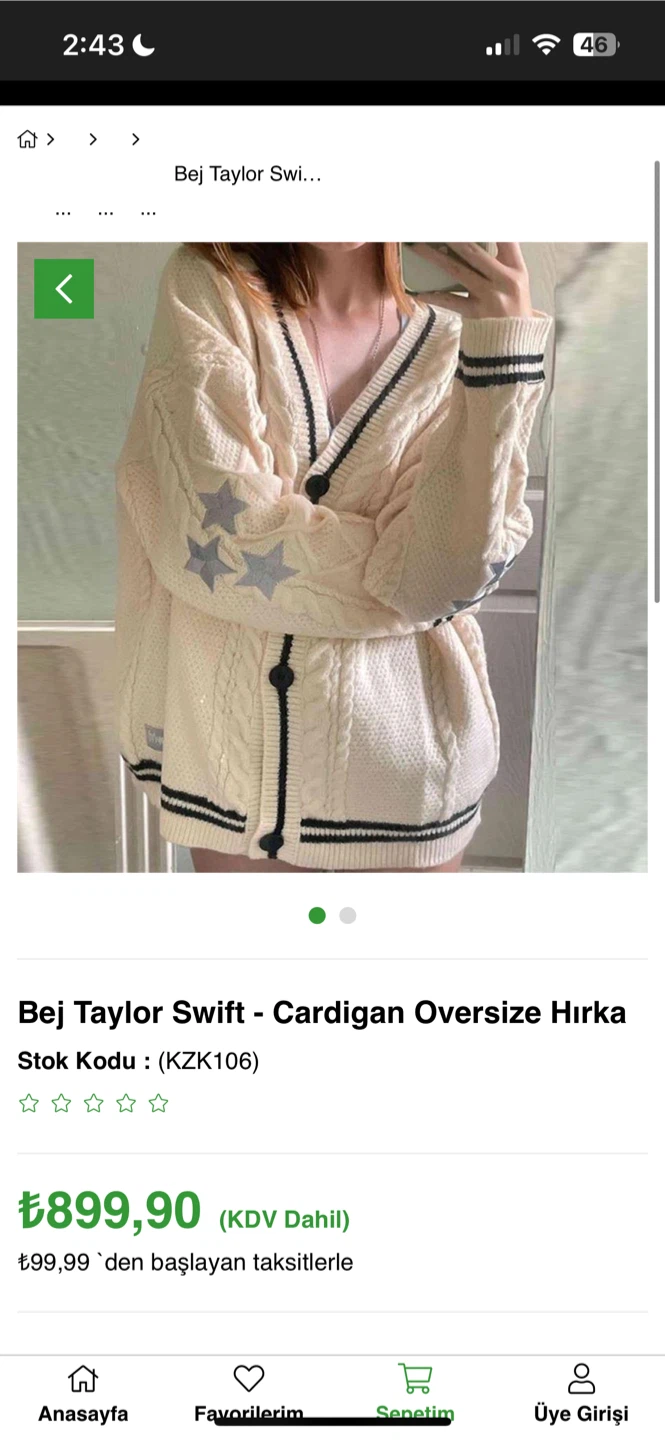 Taylor Swift Cardigan - Oversized Fit - photo 5