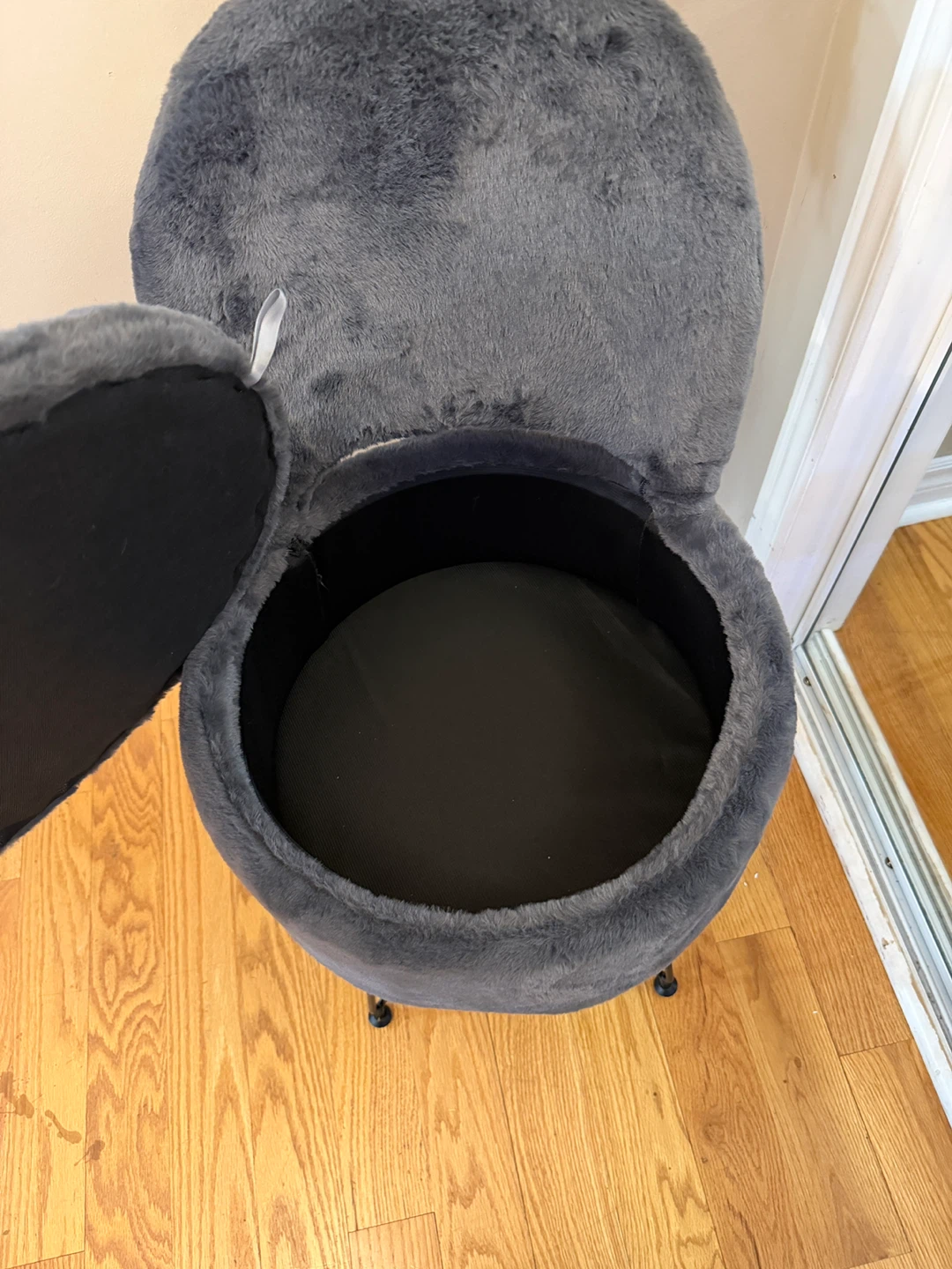 Storage Vanity Chair - Grey - photo 4