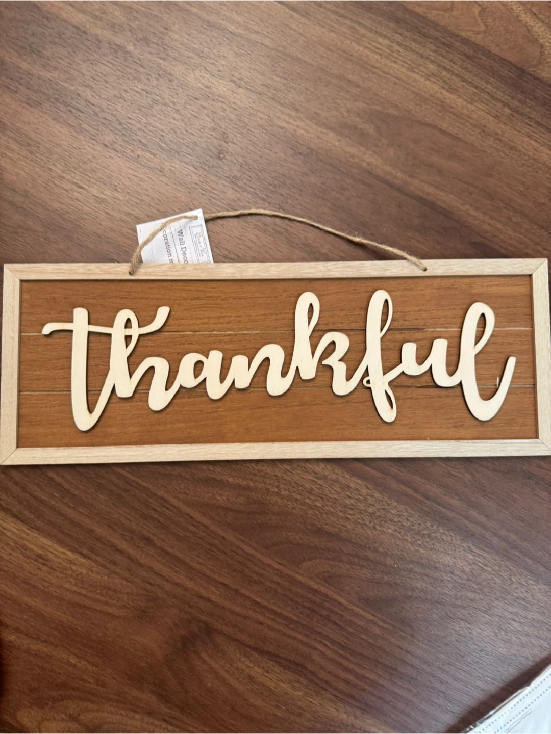 Thankful Wall Decor brand new