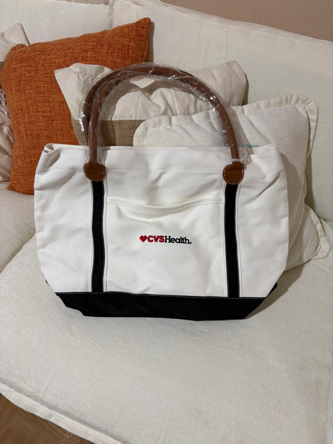 CVS Health Threads Tote Bag - White