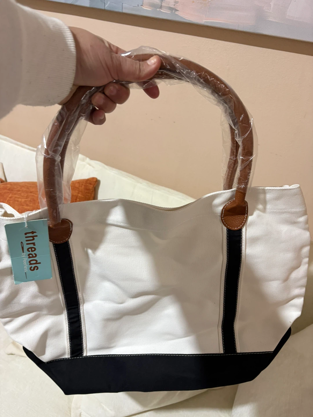 CVS Health Threads Tote Bag - White - photo 2