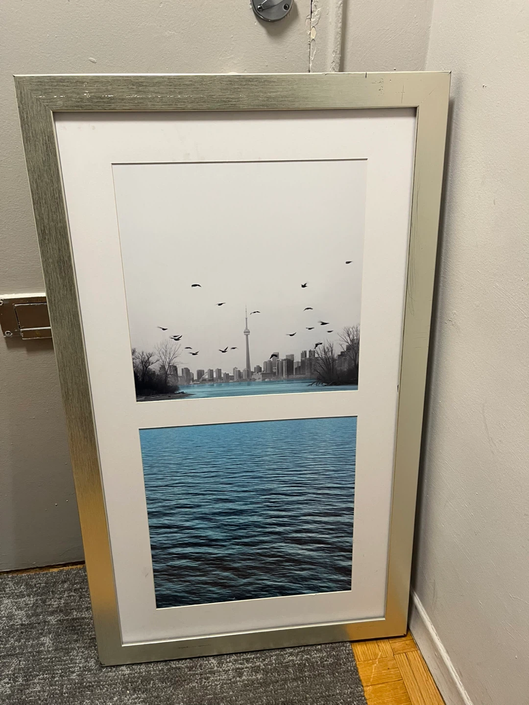 Framed Toronto Skyline & Lake Print