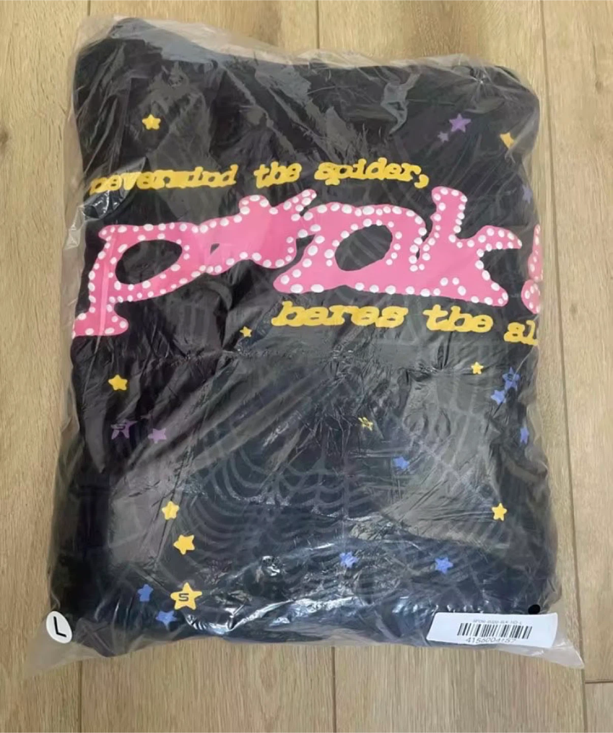 Sp5der Hoodie Pink/Black Size L