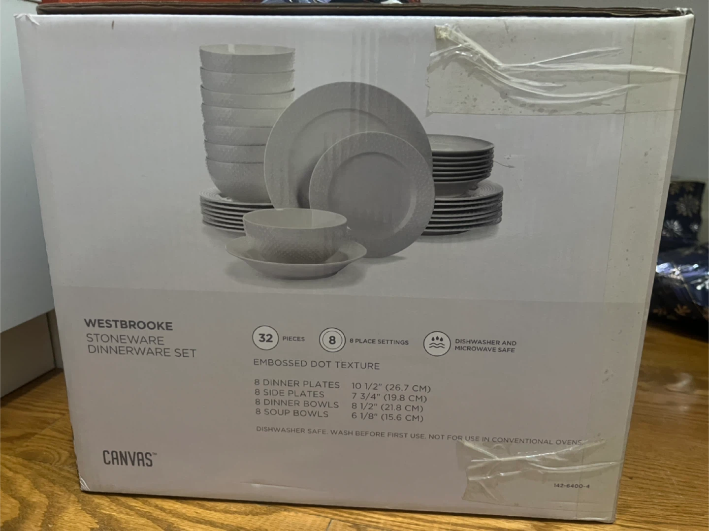 New Canvas Westbrooke Stoneware Dinnerware Set - 32 Piece - photo 3
