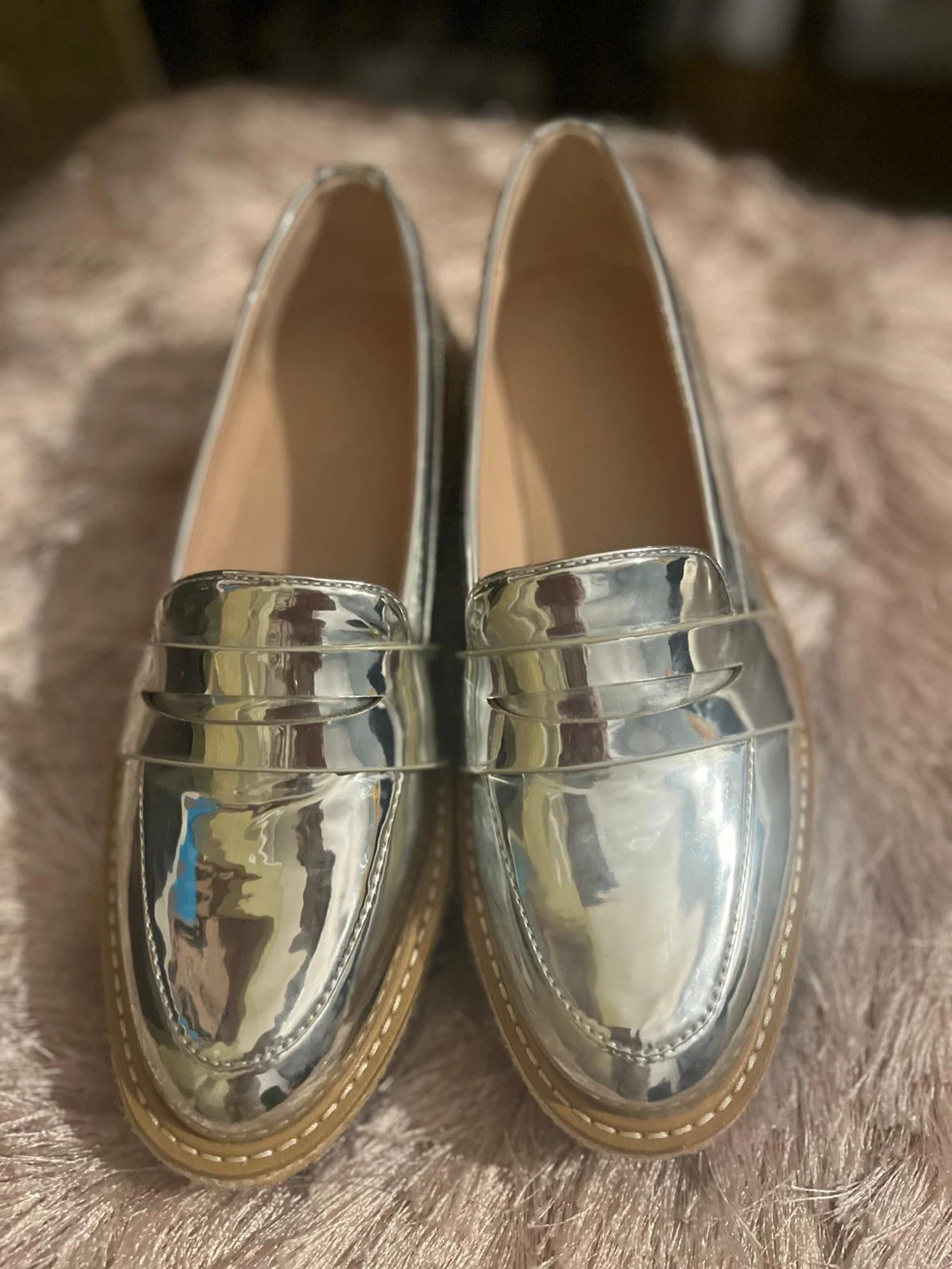 ALDO Silver Platform Loafers - photo 2
