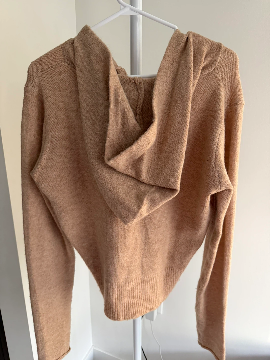Forever 21 Knit Zip-Up Hoodie - Beige - photo 3