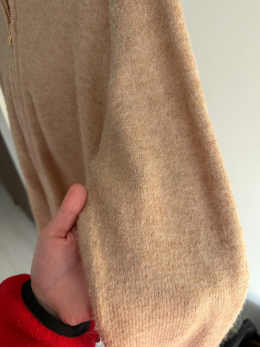 Forever 21 Knit Zip-Up Hoodie - Beige - photo 2