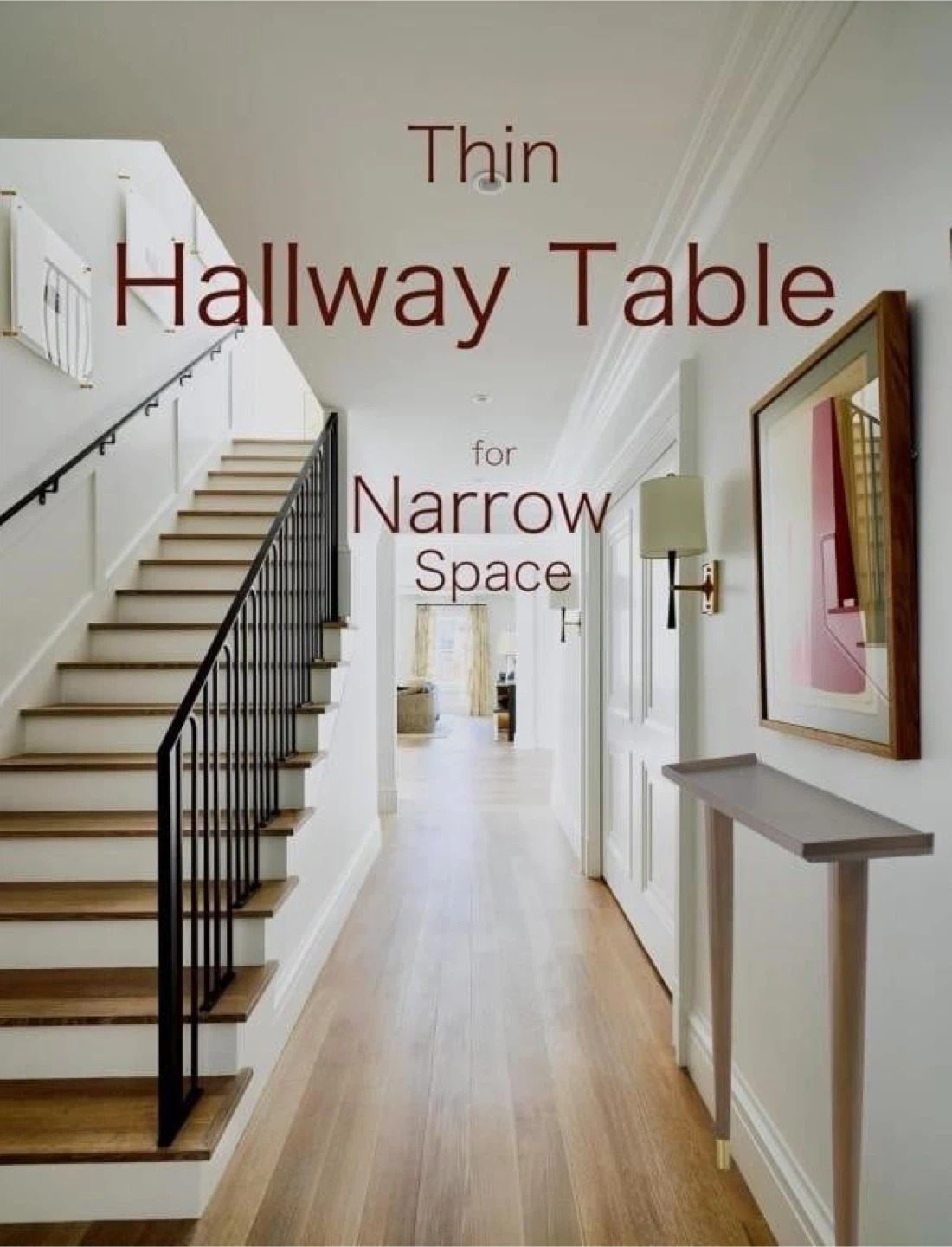 Thin Hallway Table, Console Table for Narrow Space - photo 4