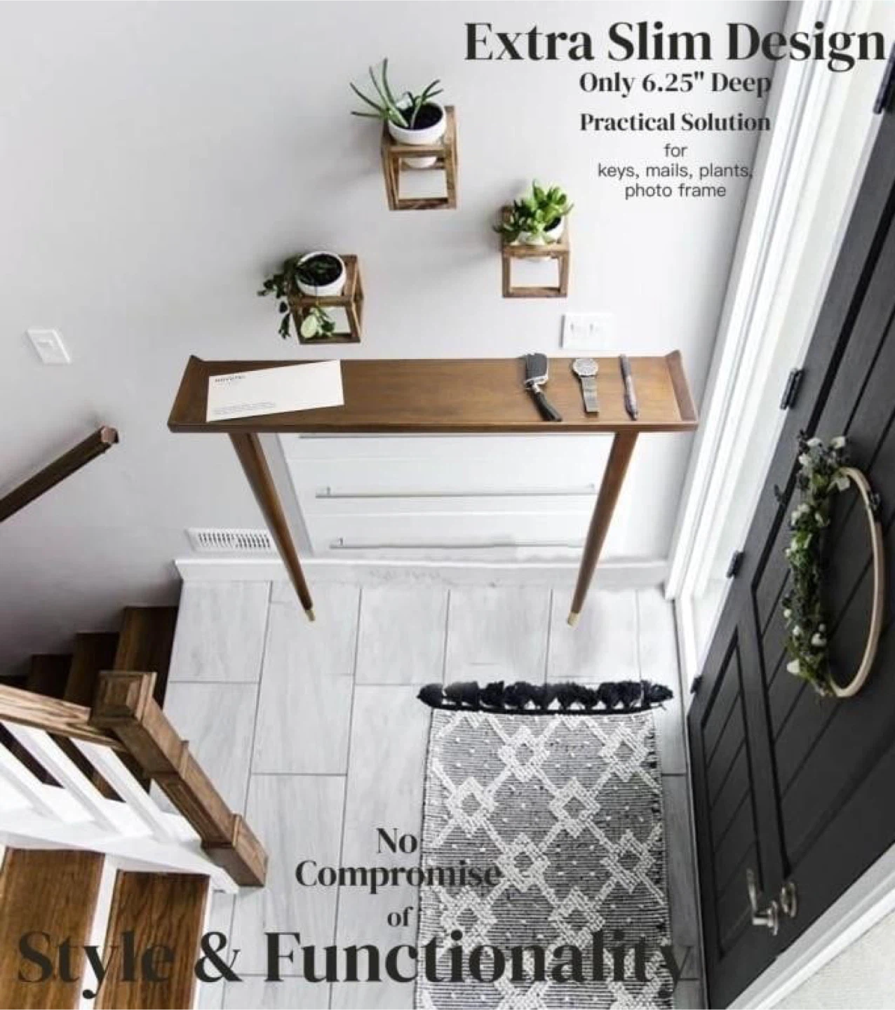 Thin Hallway Table, Console Table for Narrow Space - photo 3