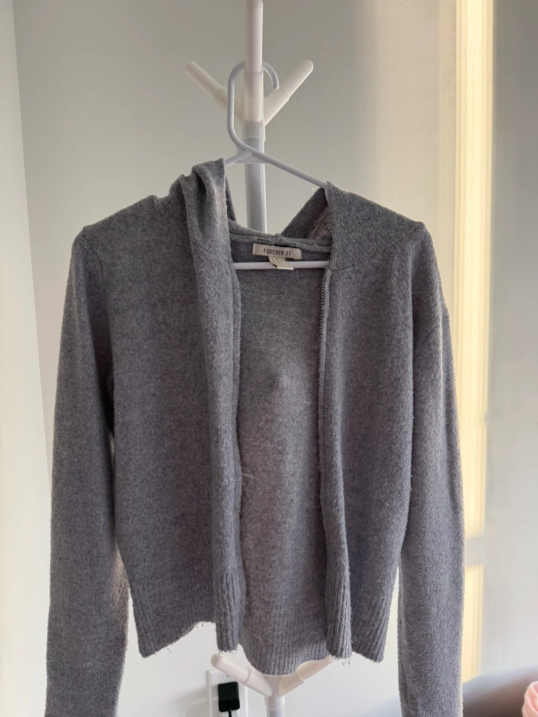 Forever 21 Grey Knit Cardigan - Size M