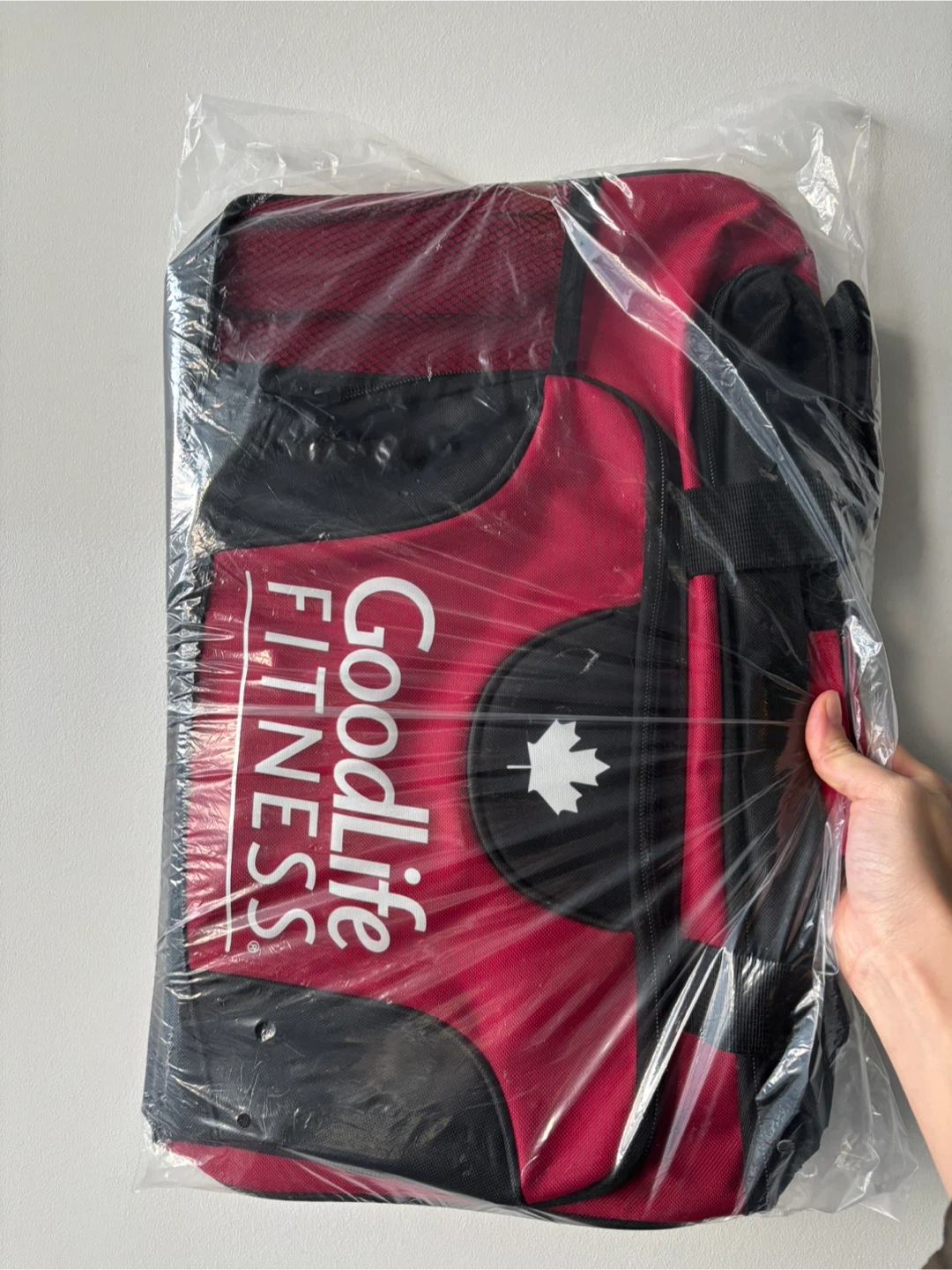 GoodLife Fitness Gym Bag - Red & Black