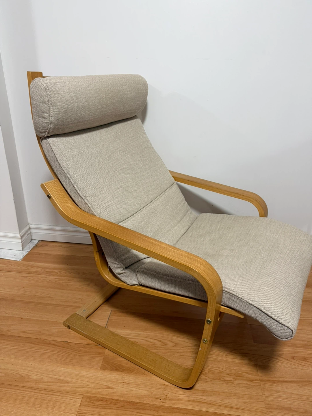IKEA Poang Chair with Ottoman - photo 3