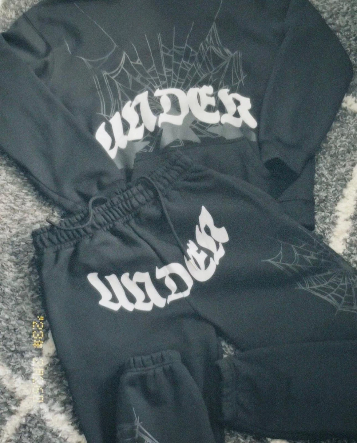 Spiderweb Hoodie and Sweatpants Set - photo 4